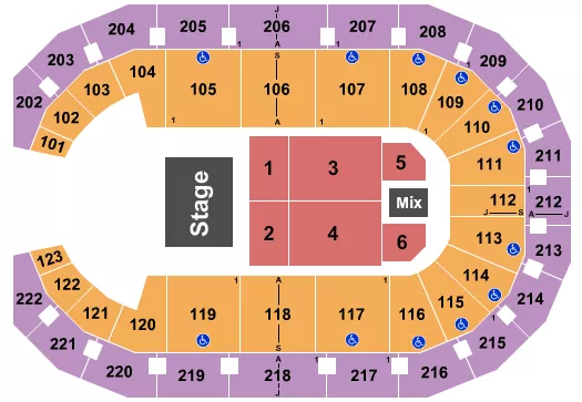 ENDSTAGE 2 Seating Map Seating Chart