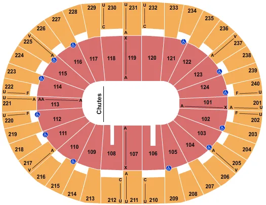 RODEO Seating Map Seating Chart
