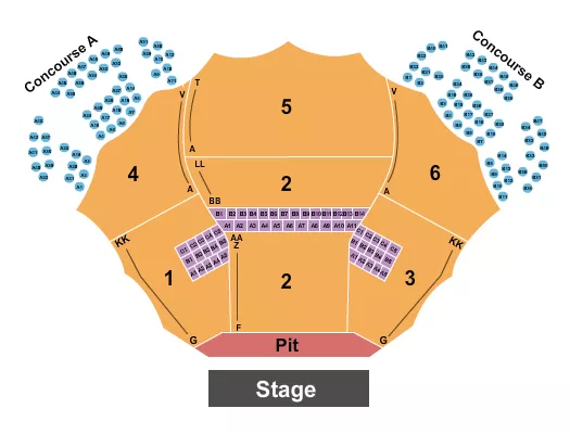 ENDSTAGE GA PIT Seating Map Seating Chart