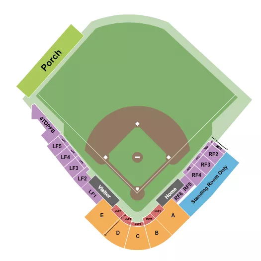 BASEBALL 3 Seating Map Seating Chart