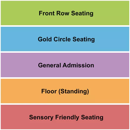 GA GC FLOOR Seating Map Seating Chart