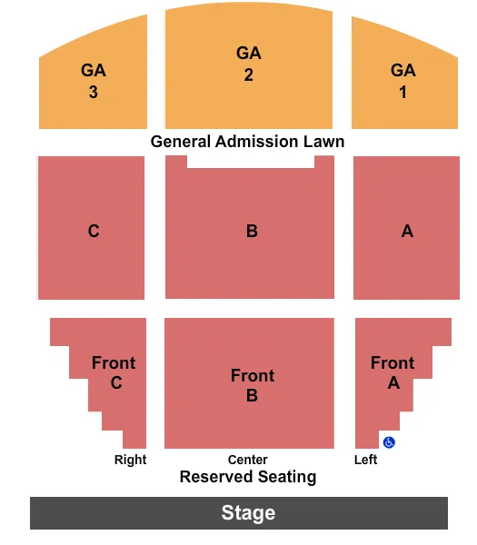 END STAGE Seating Map Seating Chart