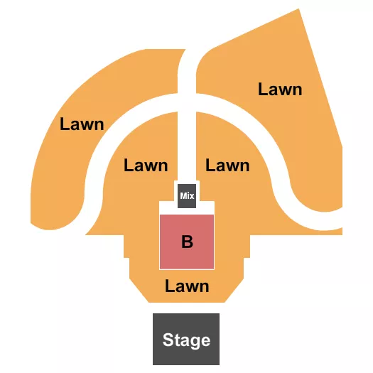 LAWN B SECTION Seating Map Seating Chart