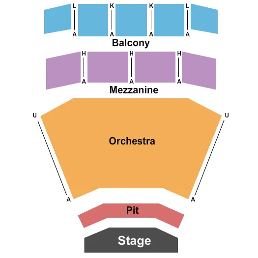 END STAGE Seating Map Seating Chart