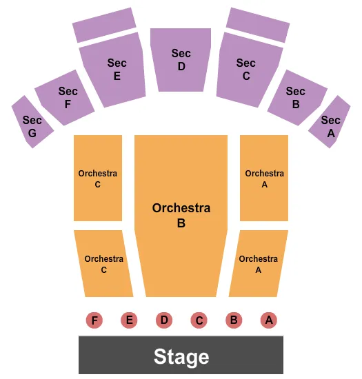 END STAGE VIP TABLES Seating Map Seating Chart