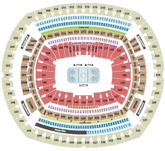 NFL STADIUM SERIES Seating Map Seating Chart
