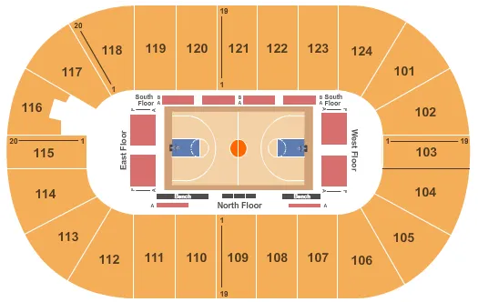 MARY BROWNS CENTRE BASKETBALL Seating Map Seating Chart
