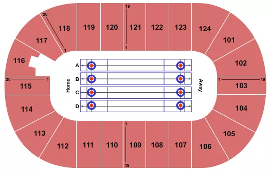 MARY BROWNS CENTRE CURLING Seating Map Seating Chart
