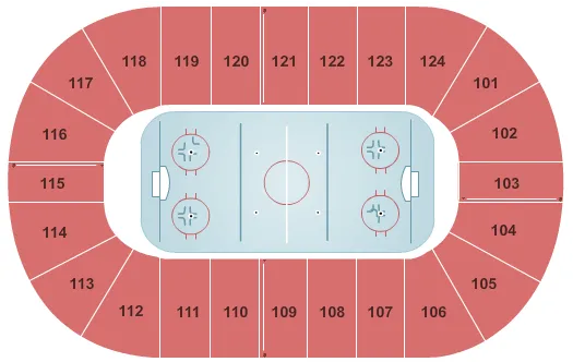 MARY BROWNS CENTRE HOCKEY Seating Map Seating Chart