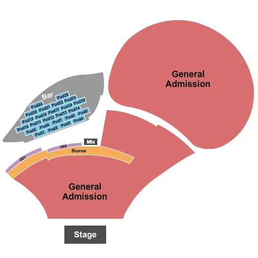 GA PODS Seating Map Seating Chart