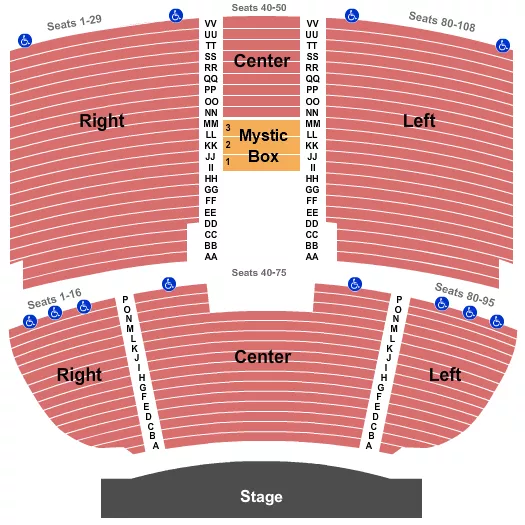 ENDSTAGE 2 Seating Map Seating Chart
