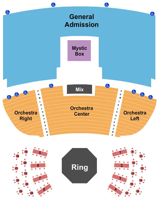 MIXED MARTIAL ARTS Seating Map Seating Chart