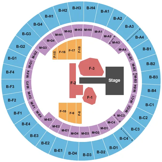 HALL OF FAME Seating Map Seating Chart