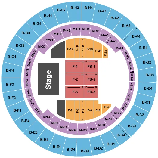 MIKE EPPS Seating Map Seating Chart