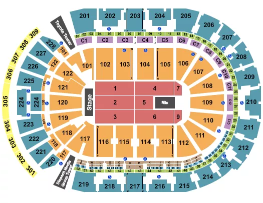ENDSTAGE 5 Seating Map Seating Chart