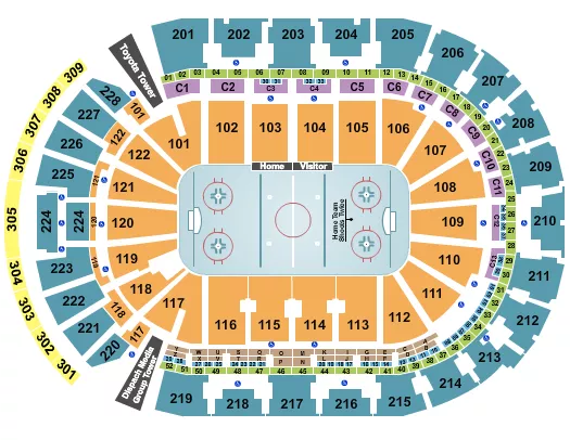HOCKEY Seating Map Seating Chart