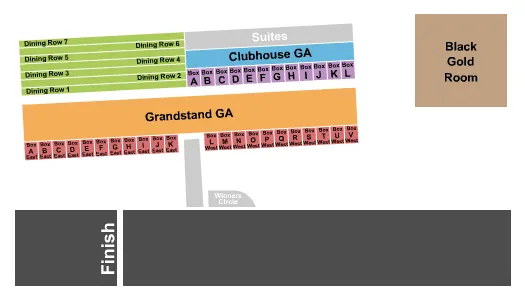 HORSE RACING Seating Map Seating Chart