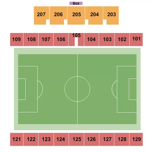 SOCCER Seating Map Seating Chart