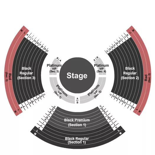 PARANORMAL CIRQUE 2 Seating Map Seating Chart