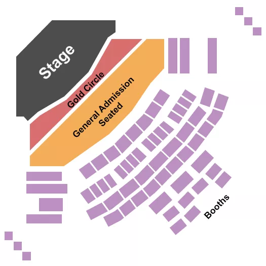 GC GA SEATED BOOTHS Seating Map Seating Chart