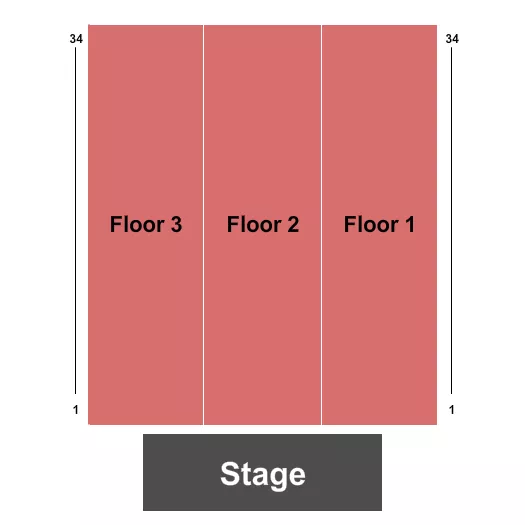 PENTICTON TRADE CONVENTION CENTRE ENDSTAGE 2 Seating Map Seating Chart
