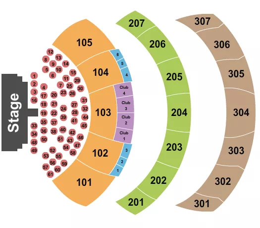 ENDSTAGE TABLES 2 Seating Map Seating Chart