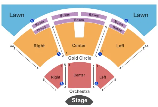 END STAGE Seating Map Seating Chart