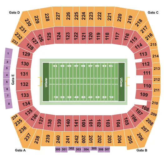 FOOTBALL Seating Map Seating Chart