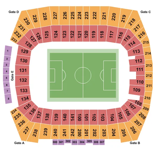 SOCCER Seating Map Seating Chart