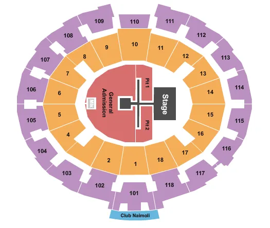 WALKER HAYES Seating Map Seating Chart