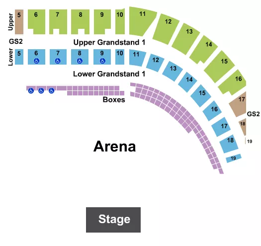 MOTORSPORT MAYHEM Seating Map Seating Chart