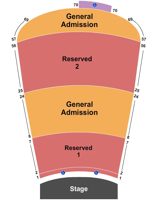 RESV 1 7 AND 25 56 GA 8 24 AND 57 69 Seating Map Seating Chart
