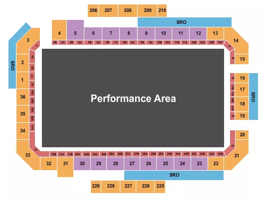 RENO SPARKS LIVESTOCK EVENTS CENTER AMA ENDUROCROSS Seating Map Seating Chart