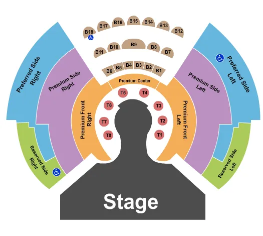 END STAGE Seating Map Seating Chart