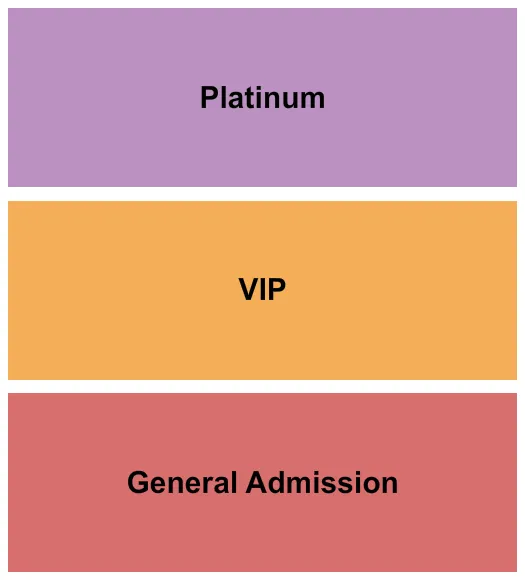 RIVERFRONT PARK NORTH CHARLESTON GA VIP PLATINUM Seating Map Seating Chart