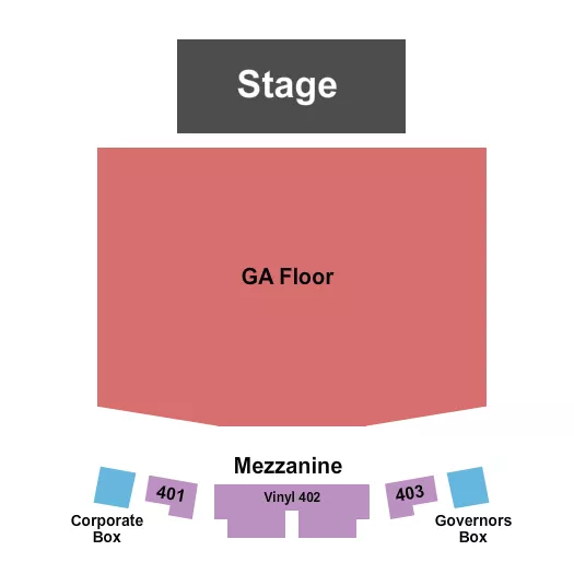 ENDSTAGE GA FLOOR 2 Seating Map Seating Chart