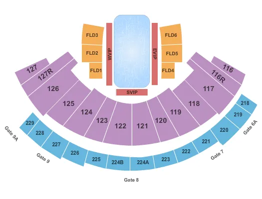 DISNEY ON ICE Seating Map Seating Chart