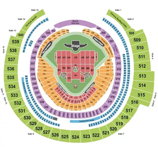 ED SHEERAN Seating Map Seating Chart