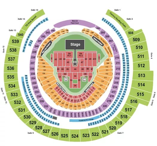 MORGAN WALLEN Seating Map Seating Chart