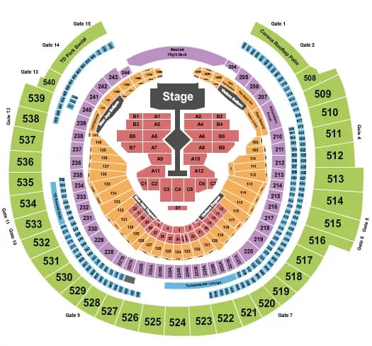 TAYLOR SWIFT Seating Map Seating Chart