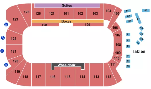 MONSTER TRUCK Seating Map Seating Chart