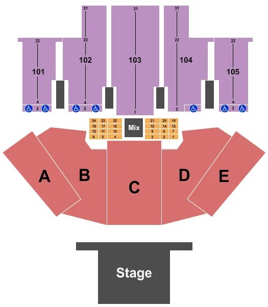 ENDSTAGE 2 Seating Map Seating Chart