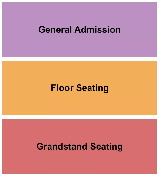 GA FLOOR GRANDSTAND Seating Map Seating Chart