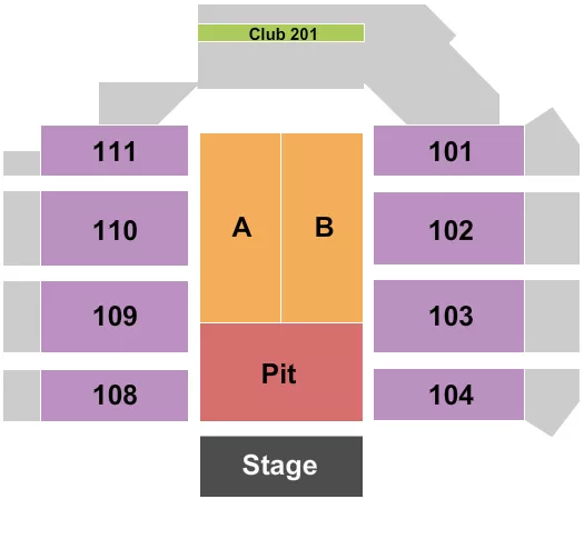 ENDSTAGE GA PIT 2 Seating Map Seating Chart