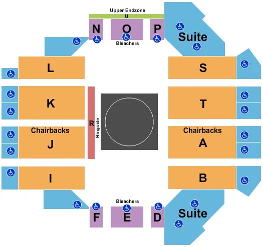 WRESTLING Seating Map Seating Chart