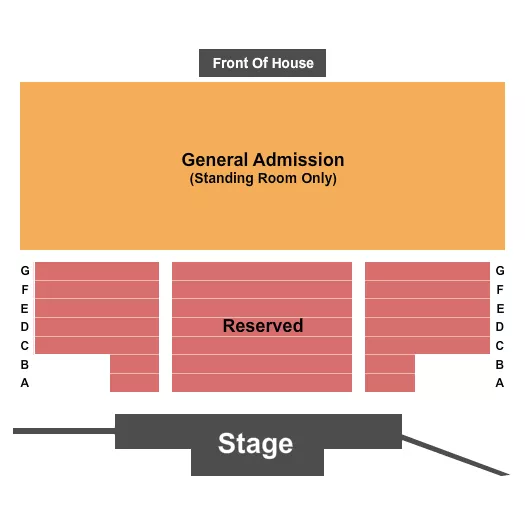 ENDSTAGE 2 Seating Map Seating Chart