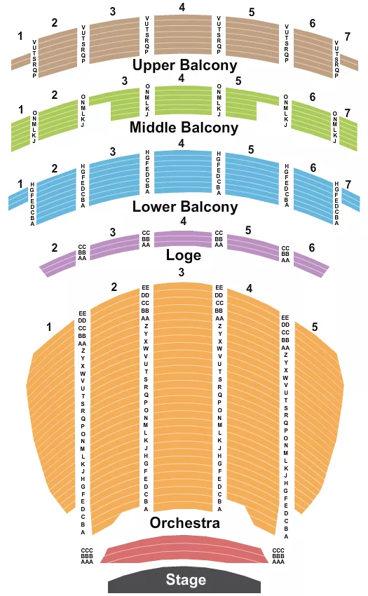 ENDSTAGE PIT Seating Map Seating Chart