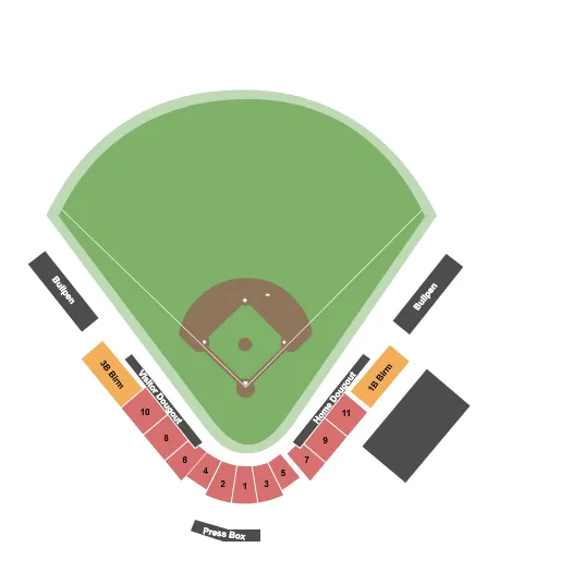 BASEBALL Seating Map Seating Chart