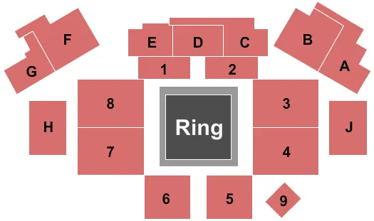 MMA Seating Map Seating Chart