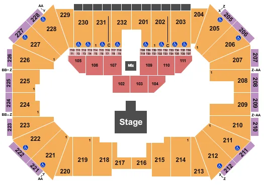 CIRQUE MUSICA Seating Map Seating Chart